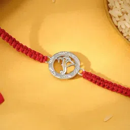 GIVA Silver Lambodara Rakhi-image-7