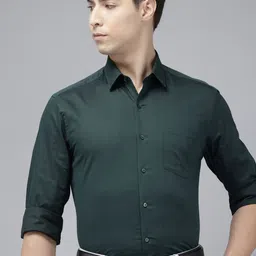 ArrowPure Cotton Manhattan Slim Fit Textured Formal Shirt-image-69