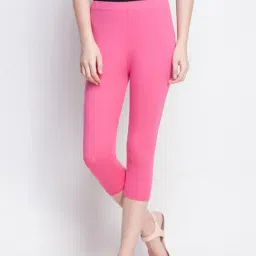 Dollar Missy Violet & Pink Slim Fit Capris Pack of - 2 image 3