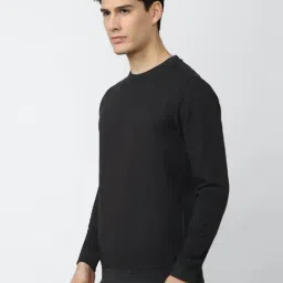 Peter England Black Slim Fit SweatShirt image 3