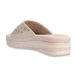 Shoetopia Women's Beige Casual Wedges image 4