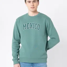 Red Tape Green Regular Fit Graphic Sweatshirt-image-32