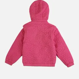 U.S. Polo Assn. Girls Ripped Pink Full Sleeves Jacket image 2