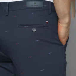 Louis Philippe Sport Navy Slim Fit Shorts image 4