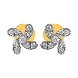 P.C. Chandra Jewellers 14KT (585) Yellow Gold and Diamond Stud Earrings for Women-picture-33