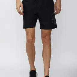 Peter England Black Slim Fit Shorts image 1