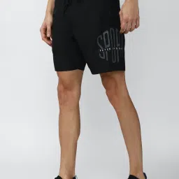 Peter England Black Slim Fit Shorts image 3
