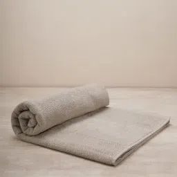 Pure Home and Living Beige Cotton Solid Bath Towels-picture-10