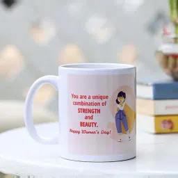 FNP Multicolor Ceramic Strength & Beauty Women's Day Mug (325ml)-picture-13