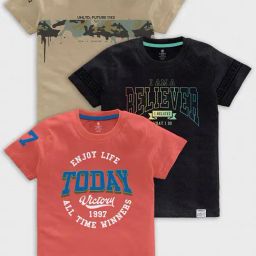 Codez Kids Multicolor Printed T-Shirt (Pack Of 3)-picture-49