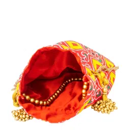 NR by Nidhi Rathi Pink Printed Potli image 4