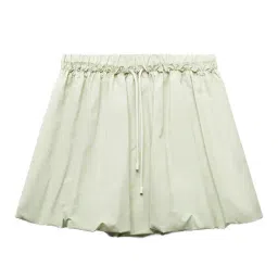 MIXXO Light Khaki Balloon Mini Skirt-image-0
