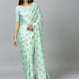 ASISA Paisley Pure Chiffon Saree-picture-31