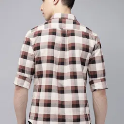 U.S. Polo Assn. Tailored Fit Checked Pure Cotton Casual Shirt image 5