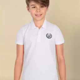 Allen Solly Boys White Solid T-shirt-picture-40