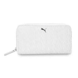 Puma White & AOP Sport PU Zip Around Wallet for Men-image-68