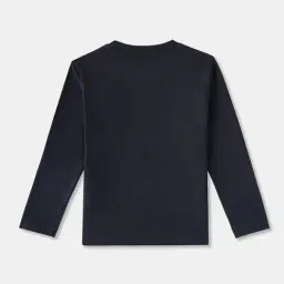 R&B Boys Navy Blue Cotton Graphic Print T-Shirt image 2