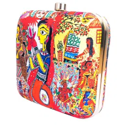 NR by Nidhi Rathi Multicolor Fabric Clutch image 2