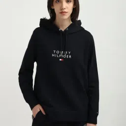 TOMMY HILFIGER Navy Cotton Embellished Hoodie-picture-12