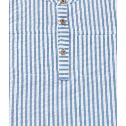 Ed-a-Mamma Kids Blue & White Striped Shirt image 3