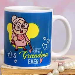FNP Blue Ceramic Best Grandma Mug (325ml)-picture-26
