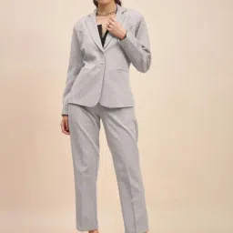 Brinns Grey Regular Fit Formal Suit-image-25