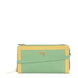 Baggit Green Solid Zip Around Wallet for Women-picture-41