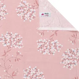 Myntra Elegant Homes Peach-Coloured 300 TC Cotton King Bedsheet Set 2.70 m x 2.70 m image 5