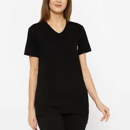 mack jonney VIMAL JONNEY Women Black Solid Night suit-picture-30