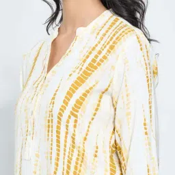 Rangmanch By Pantaloons Yellow Regular Fit Printed Kurta image 5