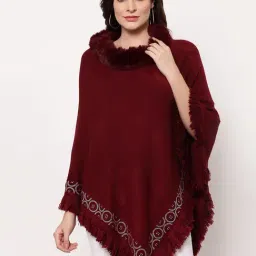 Mafadeny Maroon Poncho-picture-16