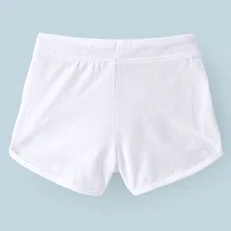 UCB Cotton Knee Length Solid Shorts - White image 2