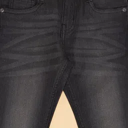 Pantaloons Junior Denim Mild Washed Jeans - Black image 3