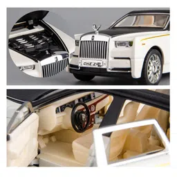 SVE 1:32 Roll Royce Phantom Diecast Metal Pullback Toy car with Openable Doors And sound music [Colors as Per Stock] image 4