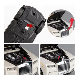 SVE 1:32 Roll Royce Phantom Diecast Metal Pullback Toy car with Openable Doors And sound music [Colors as Per Stock] image 5