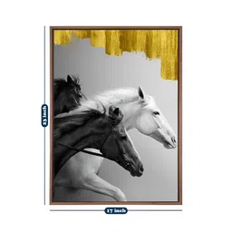 Myntra Elegant Homes Black & White Single Piece Canvas Birds and Animals Wall Paintings image 4