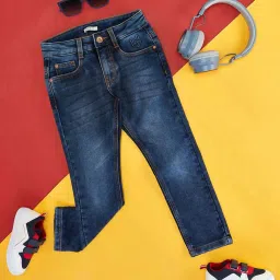 Pantaloons Junior Blue Cotton Regular Fit Jeans image 1