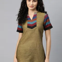 Cottinfab Mustard Cotton Regular Fit Top image 1