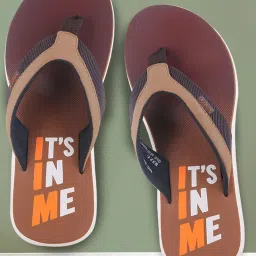 Sparx Men's Tan Flip Flops image 1