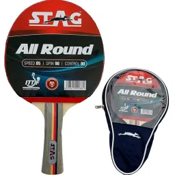 Stag Global ITTF Approved Rubber All Round Advanced Table Tennis Racquet (Multicolor) image 1