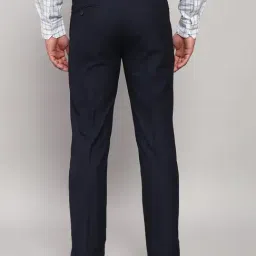 Cantabil Navy Blue Regular Fit Trousers image 2