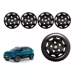 Auto Pearl BoBK08 R16 Press Type Wheel Hubcap with Retention Ring 406.4 mm (16 Inch) for Tata Nexon EV XM (Pack of 4 Pcs)-picture-38