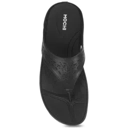 Mochi Women's Black Thong Wedges image 3