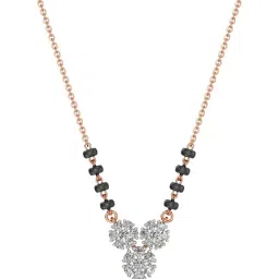 Joyalukkas 18k (750) Purity Rose Gold Floral Embrace Diamond Mangalsutra-picture-14
