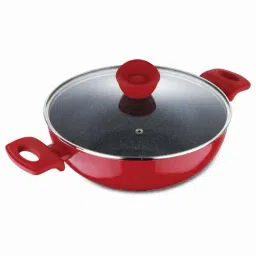 Bergner Bellini Plus Red Pressed Aluminium Kadai with Lid (20 cm, 2300 ml) - Set of 1-picture-19