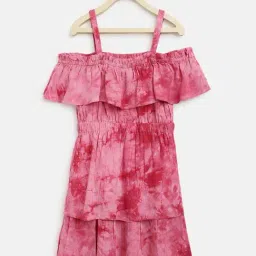 Lil Tomatoes Kids Pink Over Dyed Dress-picture-33