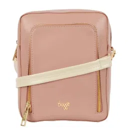 Baggit Pink Solid Small Convertible Backpack image 1