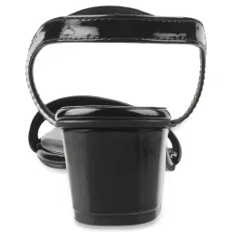 Walkway Women's Black Ankle Strap Sandals image 5