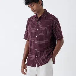 Ascot by Westside Wine Abstract Patterns Relaxed-Fit Shirt-image-67
