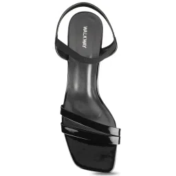 Walkway Women's Black Ankle Strap Sandals image 3